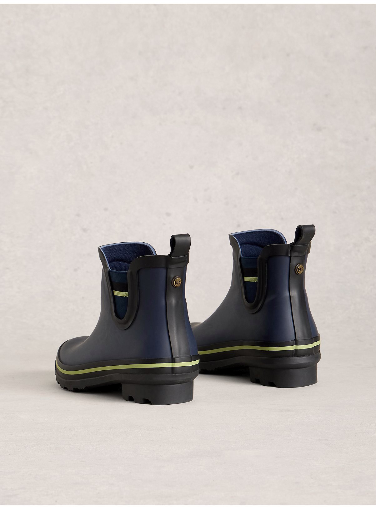 WHITE STUFF Puddle Ankle Wellie Boots Navy 4 - Image 2 thumbnail